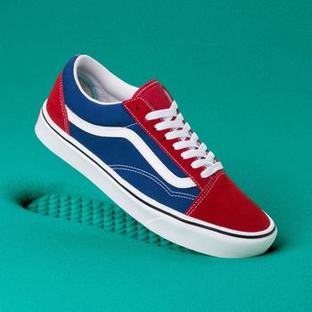 Férfi Vans Two-tone Comfycush Old Skool Tornacipő VA3746812 Piros/Kék